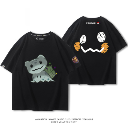 精靈寶可夢 2024親子情侶男女同款 純棉T恤