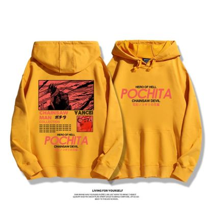 鏈鋸人新款 親子情侶男女款連帽衛衣