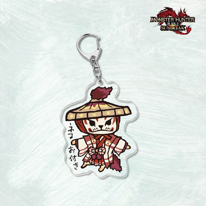 Monster Hunter Rise怪物獵人崛起滅盡龍雪鬼獸冰狼亞力克鑰匙扣掛飾【單買三件起送】