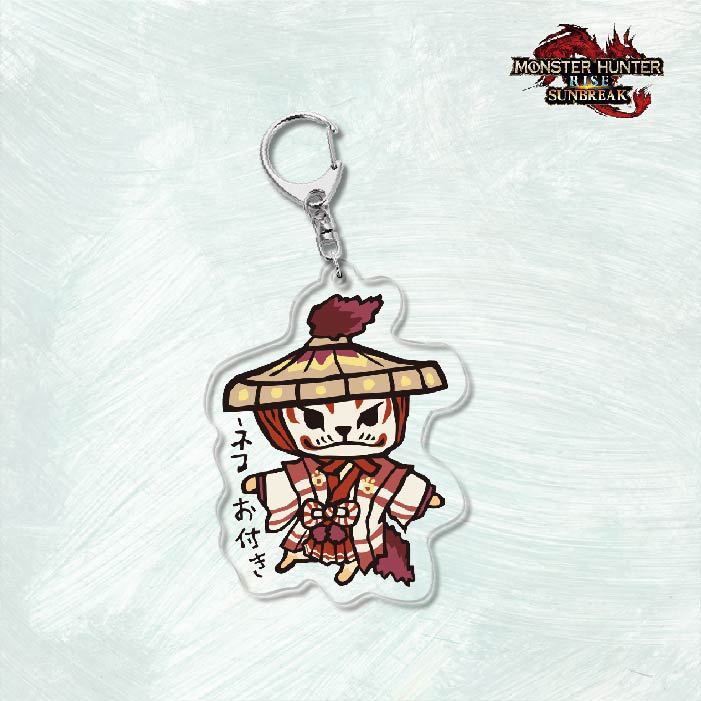 Monster Hunter Rise怪物獵人崛起滅盡龍雪鬼獸冰狼亞力克鑰匙扣掛飾【單買三件起送】