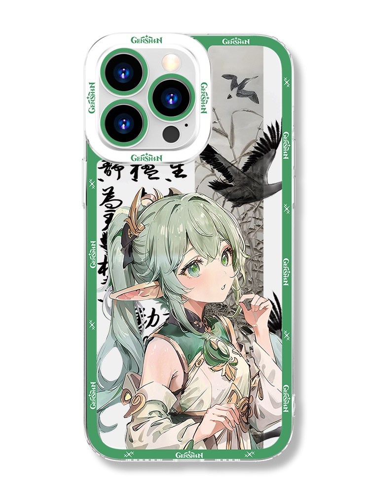 蘋果 系列古裝風原神天使眼透明防摔軟殼