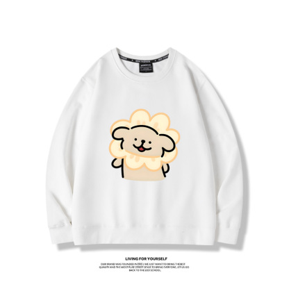 線條小狗2023親子情侶裝 圓領長袖