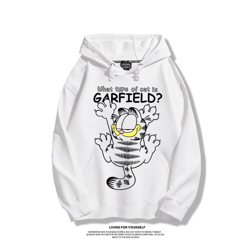 加菲貓聯名衛衣2025秋冬新款親子情侶裝連帽衛衣