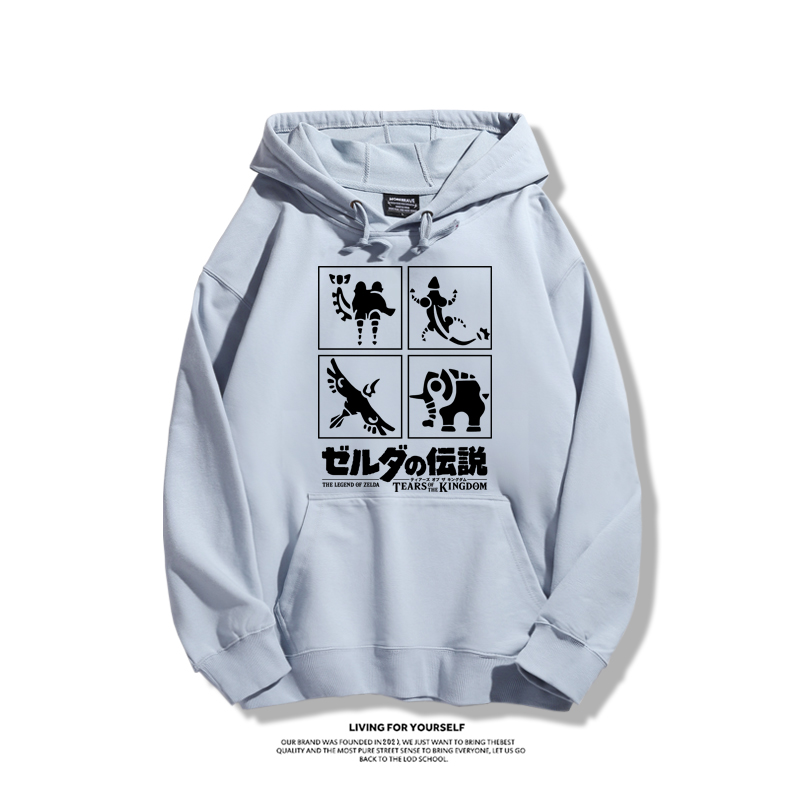 塞爾達傳說聯名衛衣2023秋冬新款親子情侶裝薄絨款連帽衛衣