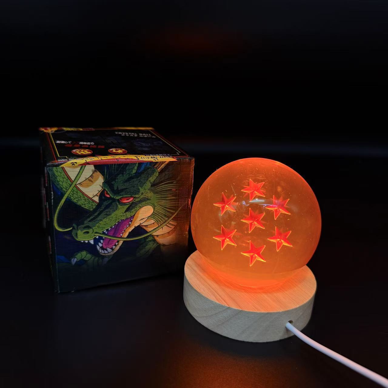 七龍珠 七星龍珠水晶球 LED創意桌面擺件