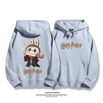 labubu新款聯名哈利波特 寬鬆百搭 秋冬款 寬鬆連帽衛衣