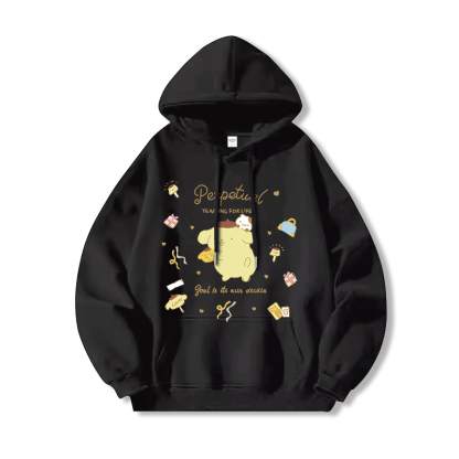 三麗鷗 聯名衛衣2024秋冬新款親子情侶裝薄絨款連帽衛衣