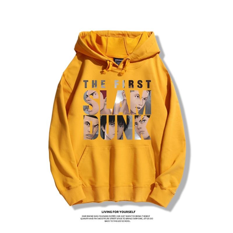 灌籃高手聯名衛衣2023秋冬新款親子情侶裝薄絨款連帽衛衣