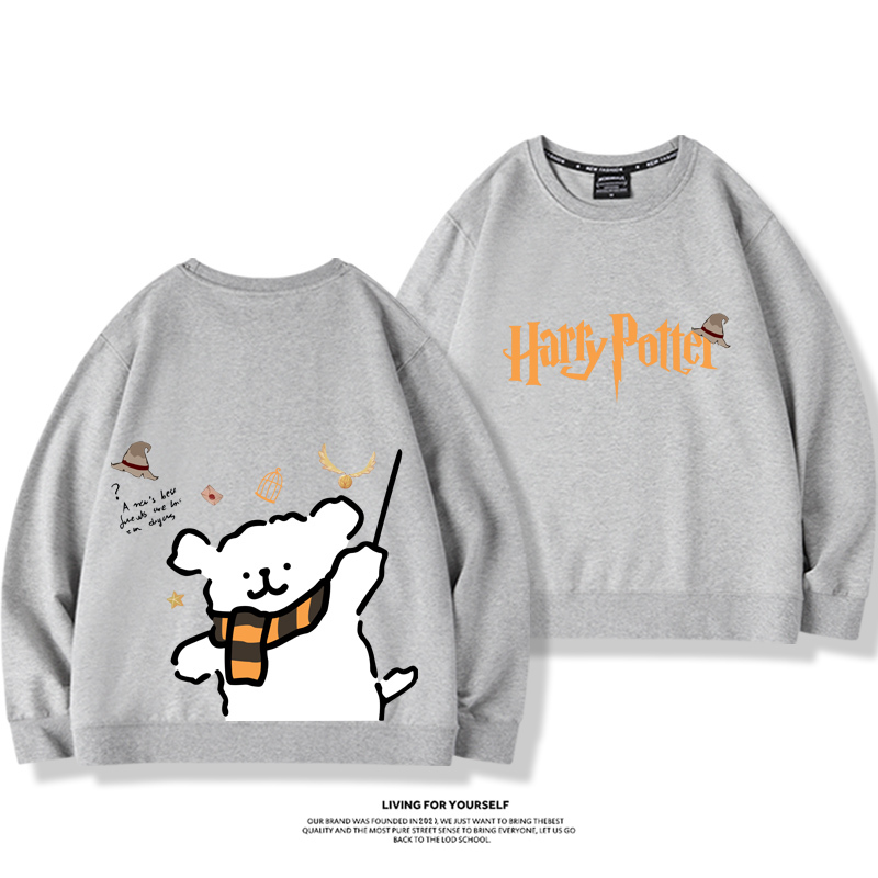 線條小狗2023親子情侶裝 圓領長袖