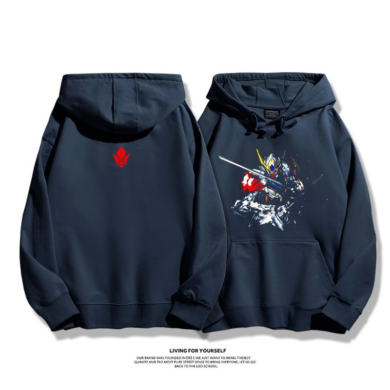 機動戰士高達 聯名衛衣2024秋冬新款親子情侶裝薄絨款連帽衛衣