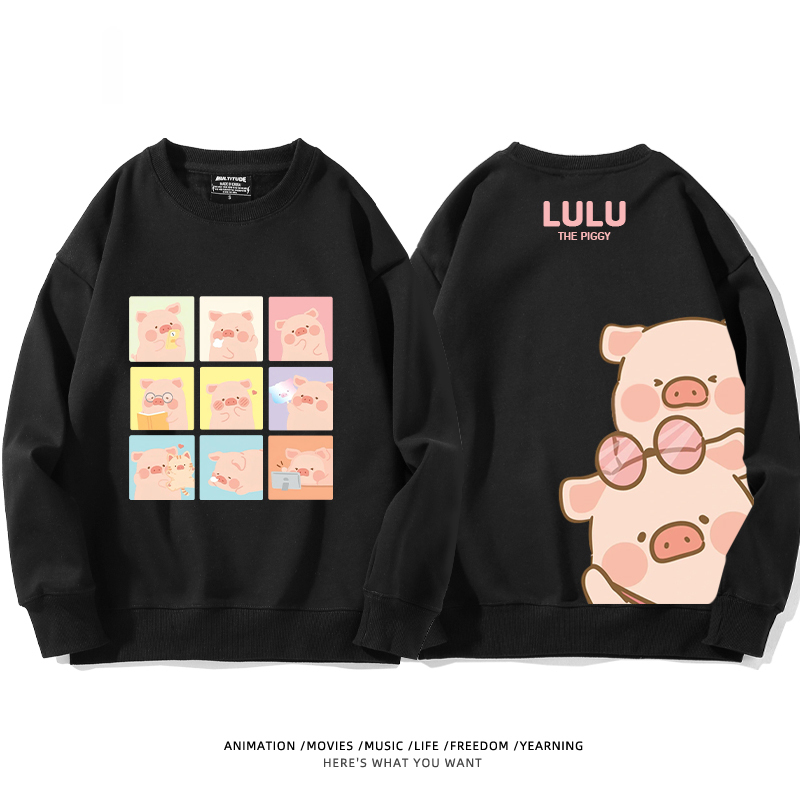 LuLu豬 聯名2024親子情侶裝 圓領長袖
