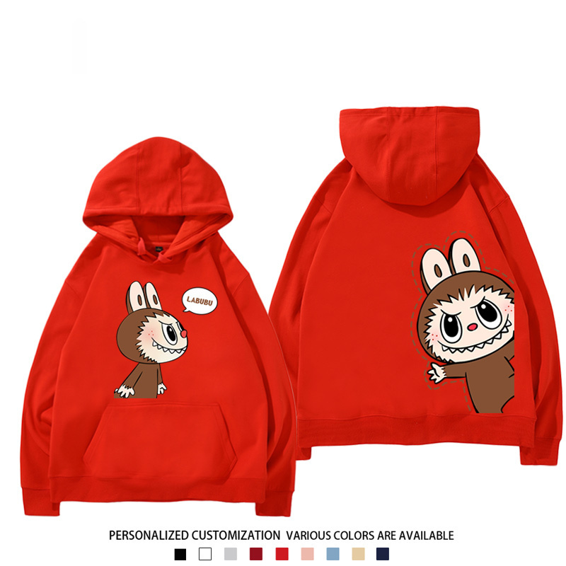 labubu新款 寬鬆百搭 秋冬款 寬鬆連帽衛衣