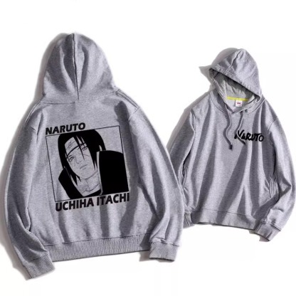 火影忍者聯名衛衣2024秋冬新款親子情侶裝薄絨款連帽衛衣