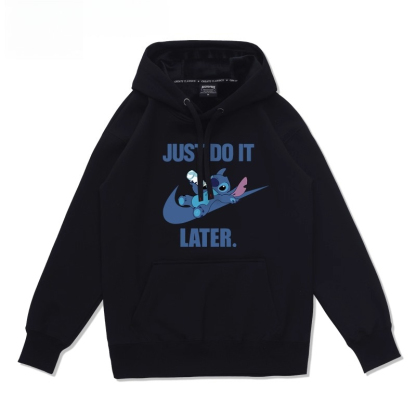 史迪仔卡通 聯名衛衣2025秋冬新款 親子情侶裝連帽衛衣