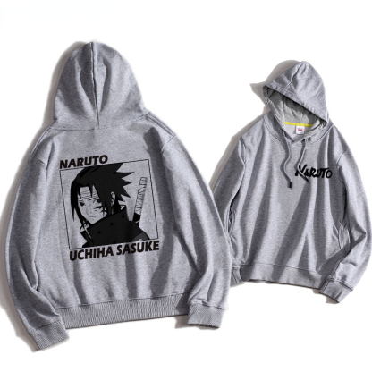 火影忍者聯名衛衣2024秋冬新款親子情侶裝薄絨款連帽衛衣
