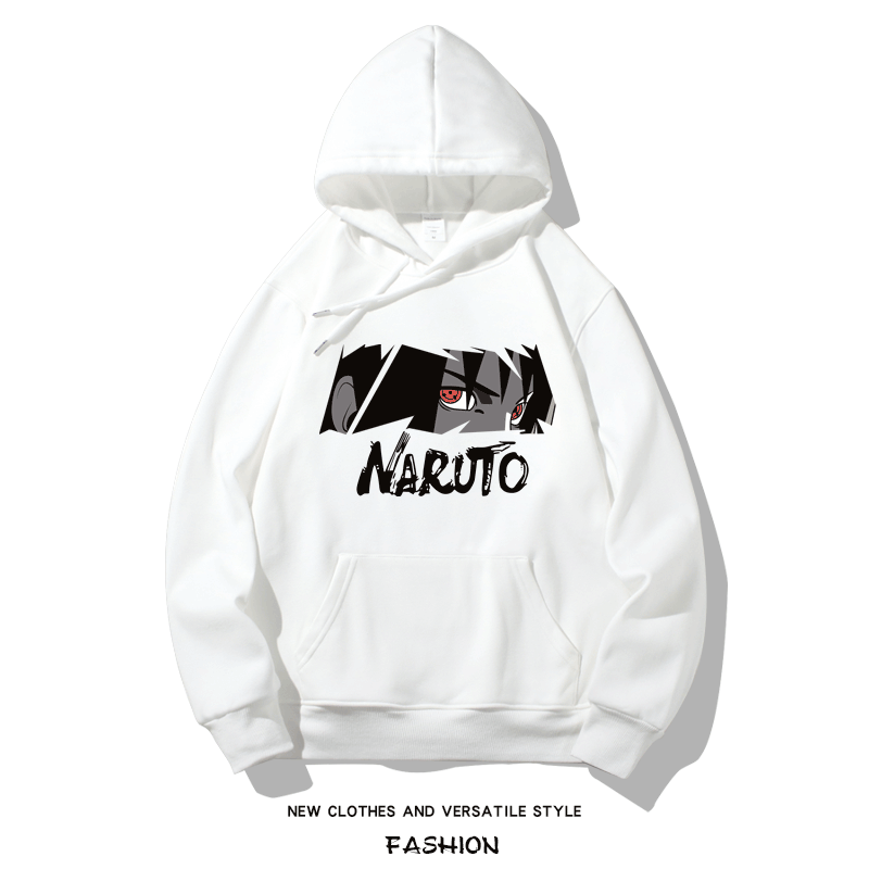 火影忍者聯名衛衣2024秋冬新款親子情侶裝薄絨款連帽衛衣