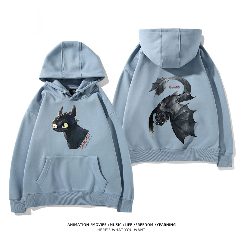 馴龍高手聯名史迪仔 2024秋冬新款親子情侶裝薄絨款連帽衛衣