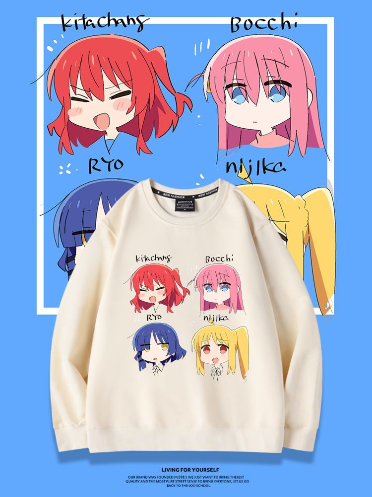 孤獨搖滾2023親子情侶裝 圓領長袖