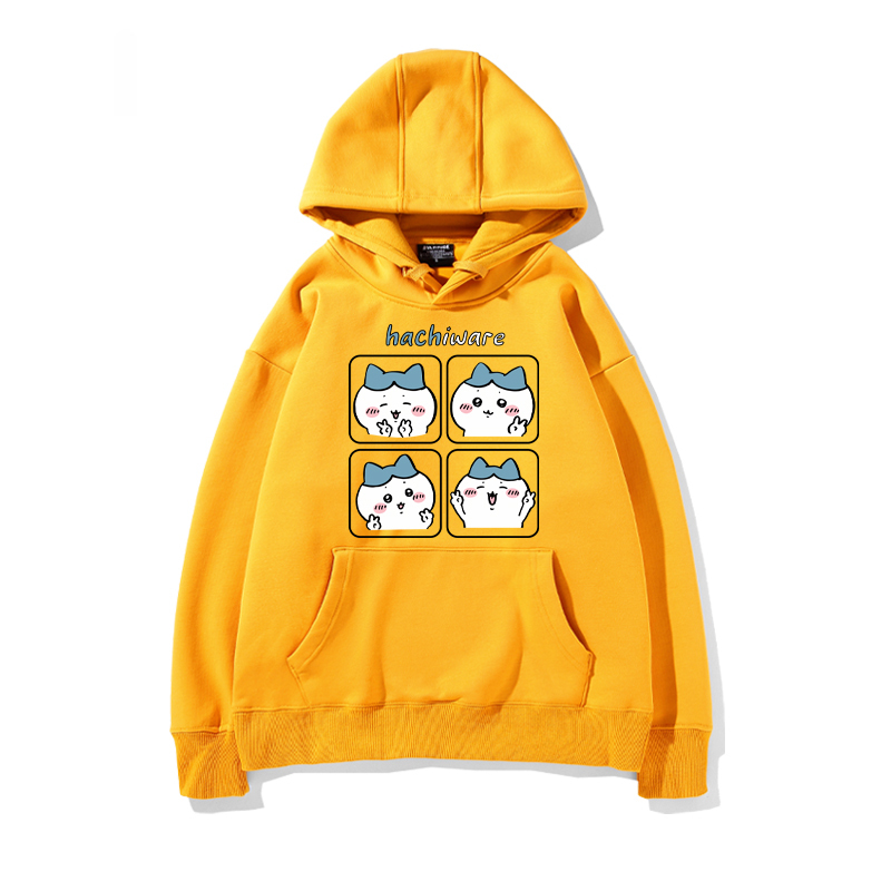 chiikawa 2024秋冬新款親子情侶裝薄絨款連帽衛衣