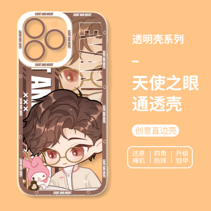 蘋果 系列光與夜之戀天使眼透明防摔手機殼