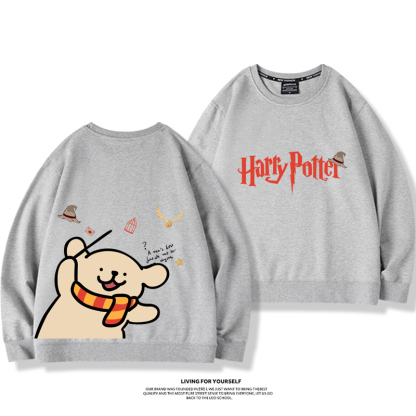 線條小狗2023親子情侶裝 圓領長袖