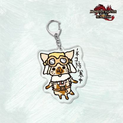 Monster Hunter Rise怪物獵人崛起滅盡龍雪鬼獸冰狼亞力克鑰匙扣掛飾【單買三件起送】