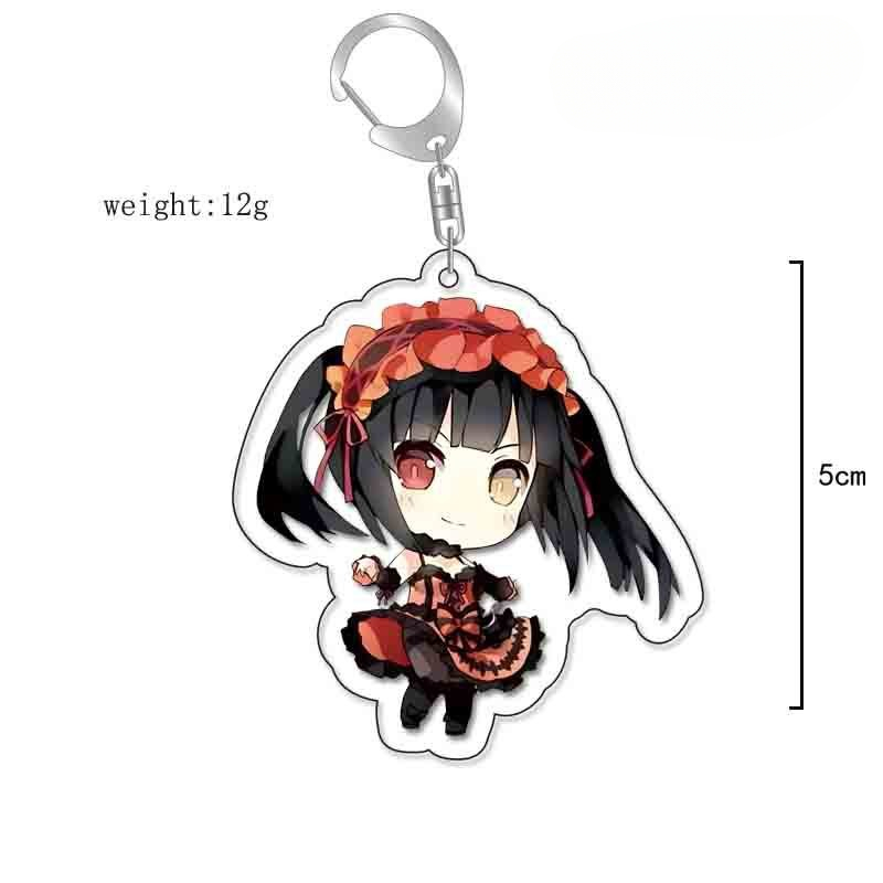 約會大作戰時崎狂三五河琴裏夜刀神天香四糸乃二亞亞力克鑰匙扣 掛飾【單買三件起送】