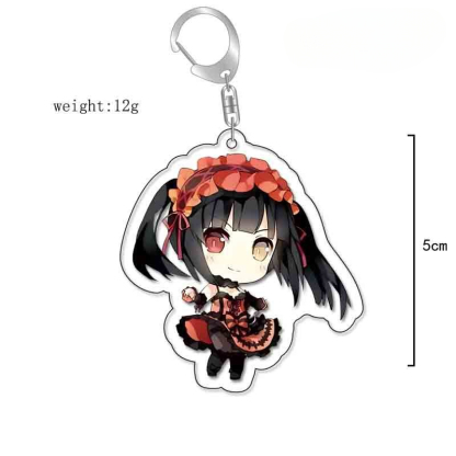 約會大作戰時崎狂三五河琴裏夜刀神天香四糸乃二亞亞力克鑰匙扣 掛飾【單買三件起送】