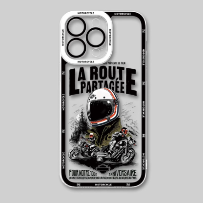 復古機車天使眼透明防摔軟殼