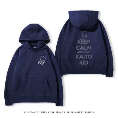 名偵探柯南聯名衛衣2024秋冬新款親子情侶裝薄絨款連帽衛衣