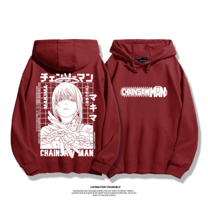 鏈鋸人新款 親子情侶男女款連帽衛衣
