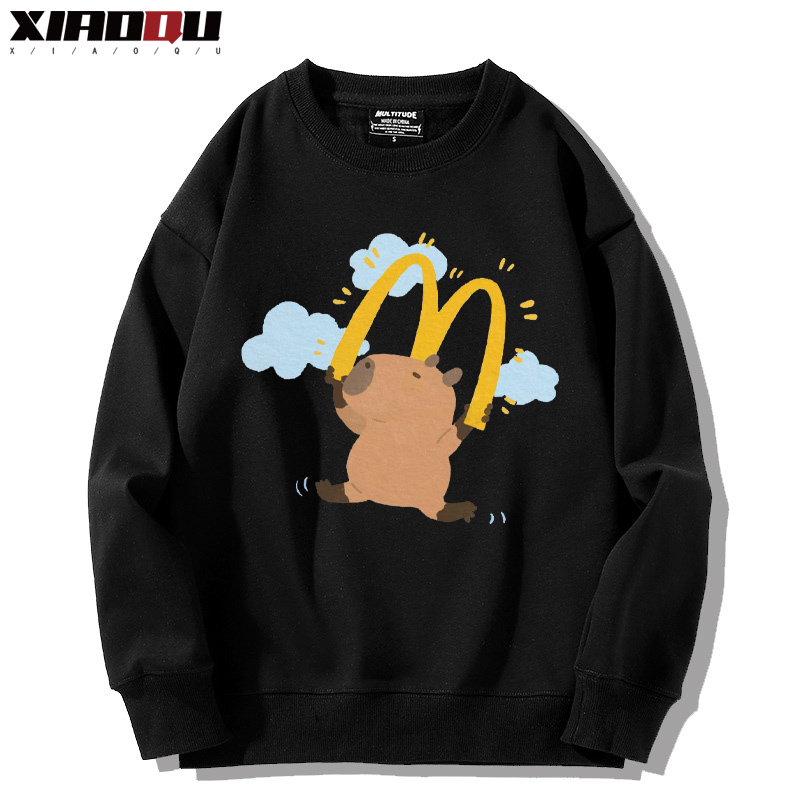 卡皮巴拉 2024親子情侶裝 圓領長袖