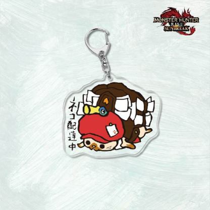 Monster Hunter Rise怪物獵人崛起滅盡龍雪鬼獸冰狼亞力克鑰匙扣掛飾【單買三件起送】