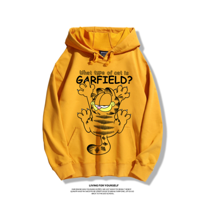 加菲貓聯名衛衣2025秋冬新款親子情侶裝連帽衛衣