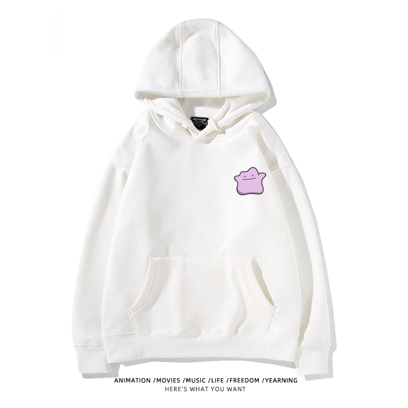 寶可夢 聯名衛衣2024秋冬新款親子情侶裝薄絨款連帽衛衣
