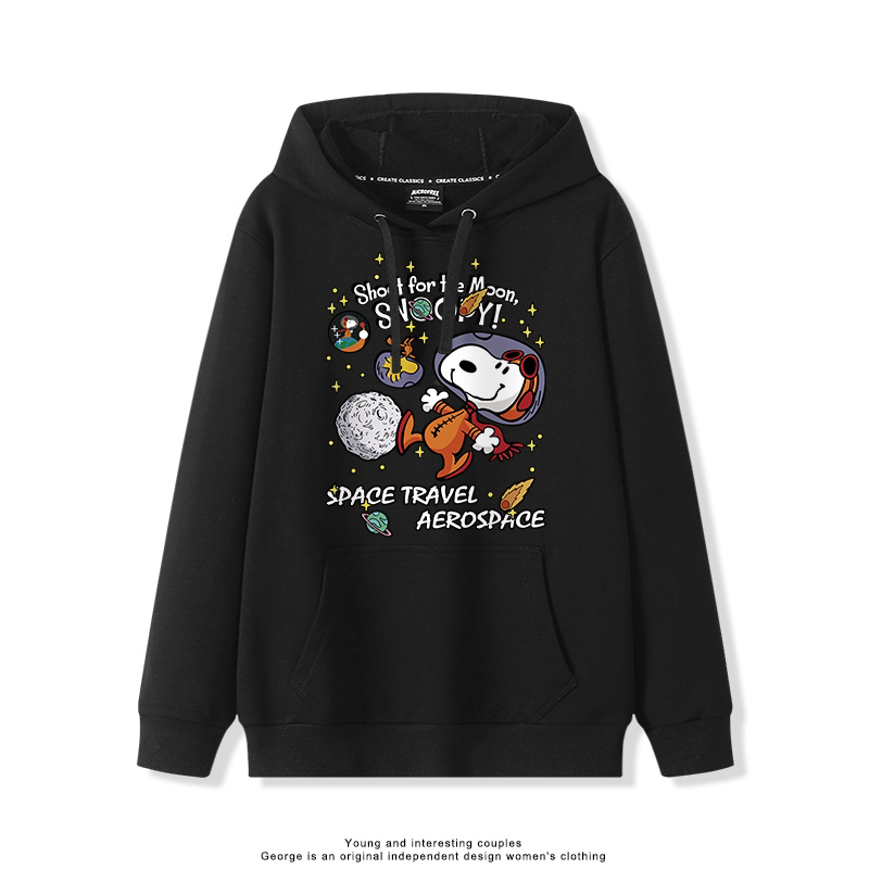 史努比 聯名衛衣2025秋冬新款親子情侶裝連帽衛衣