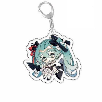 初音未來鑰匙扣Miku公主殿下星塵洛天依歌姬亞克力掛飾【單買三件起送】