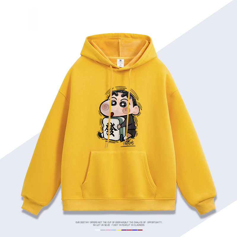 蠟筆小新 聯名衛衣2025秋冬新款 親子情侶裝連帽衛衣