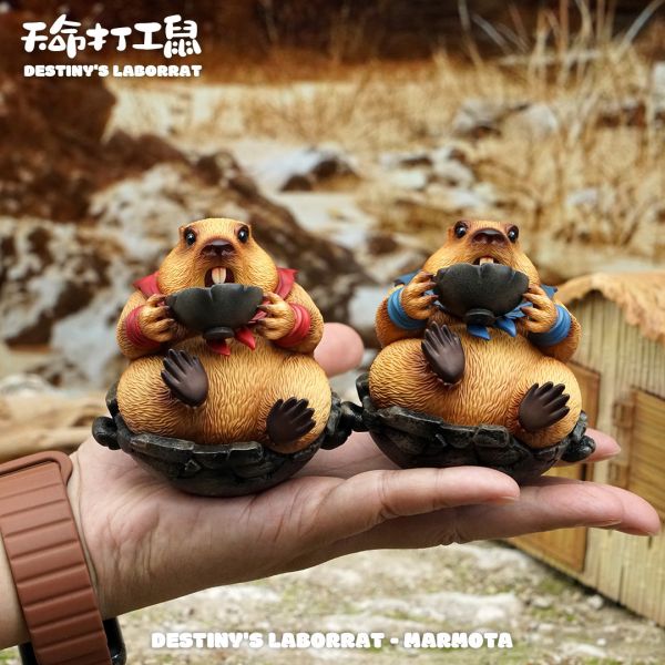 【預購】傑刻動漫×動物幫幫 土撥鼠潮玩桌面擺件