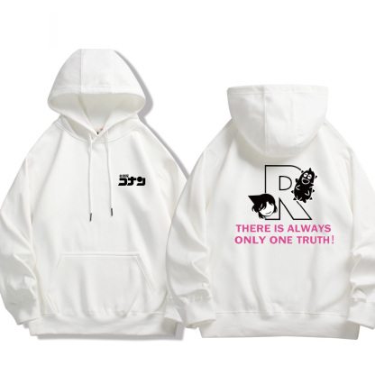 名偵探柯南 2024秋冬新款親子情侶裝薄絨款連帽衛衣