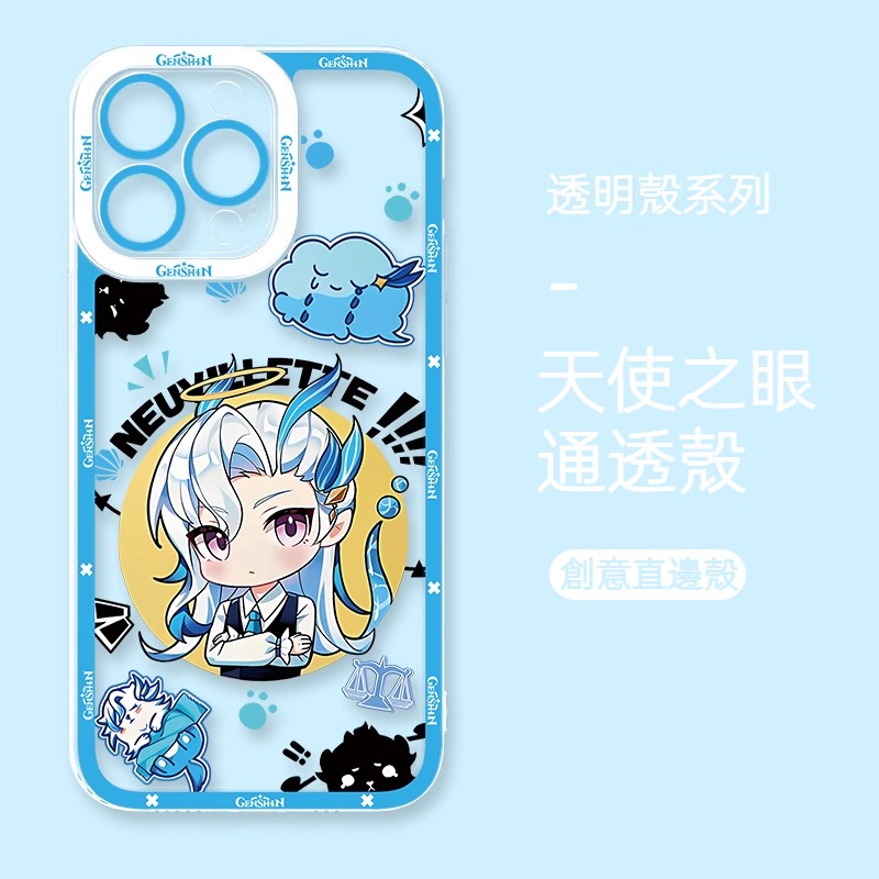 蘋果 系列Q版原神天使眼透明防摔軟殼