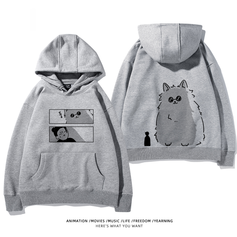 咒術迴戰聯名衛衣2024秋冬新款親子情侶裝薄絨款連帽衛衣