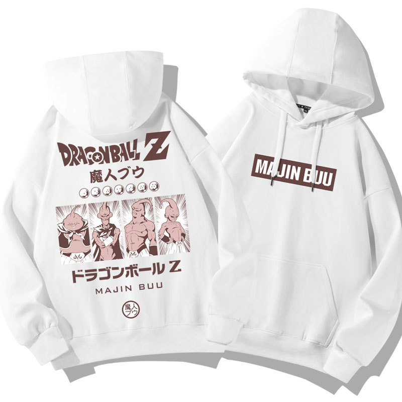 七龍珠聯名衛衣2024秋冬新款親子情侶裝薄絨款連帽衛衣