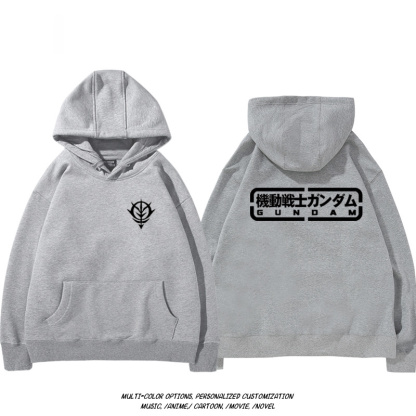 機動戰士高達扎古吉翁 聯名衛衣2024秋冬新款親子情侶裝薄絨款連帽衛衣