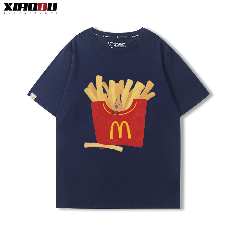 卡皮巴拉 2024親子情侶男女同款 純棉T恤