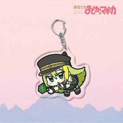 魔法少女小圓鹿目圓曉美焰美樹沙耶香巴麻美亞力克鑰匙扣立牌掛飾【單買三件起送】