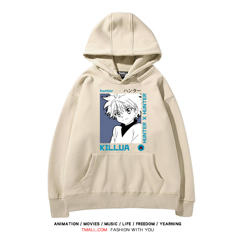 全職獵人 聯名衛衣2024秋冬新款親子情侶裝薄絨款連帽衛衣