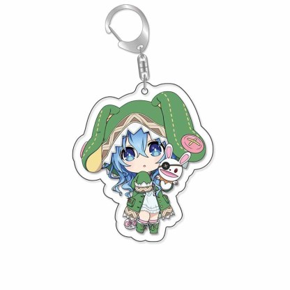 約會大作戰時崎狂三五河琴裏夜刀神天香四糸乃二亞亞力克鑰匙扣 掛飾【單買三件起送】