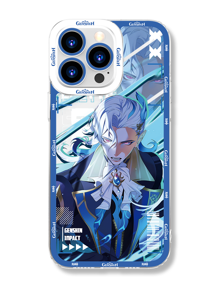 蘋果 系列原神那維萊特全包透明防摔透明手機殼