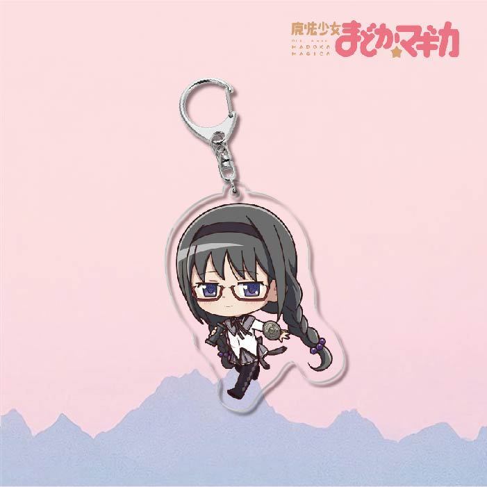 魔法少女小圓鹿目圓曉美焰美樹沙耶香巴麻美亞力克鑰匙扣立牌掛飾【單買三件起送】